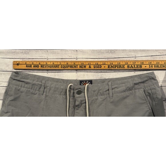 FAHERTY Mens All Day Shorts Sz 38 Heather Gray Stretch Drawstring Zip Pocket - Picture 9 of 16